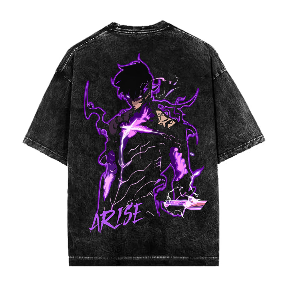 SHADOW ARISE OVERSIZED STONE WASHED T-SHIRT