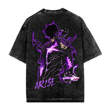 SHADOW ARISE OVERSIZED STONE WASHED T-SHIRT