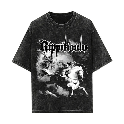 RIPPIKOULU OVERSIZE STONE WASH T-SHIRT